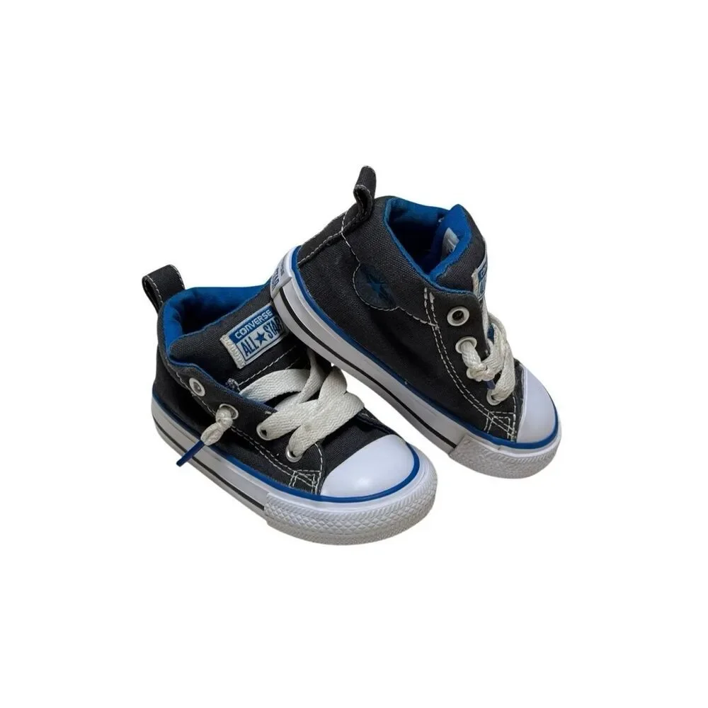 Converse All Star Kids CTAS Street SNEAKERS Blue / Black  Lace up Size 4 Toddler